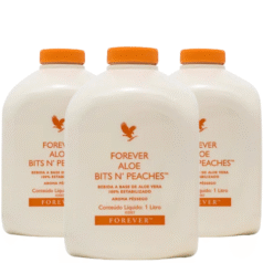 Kit com 03 Sucos de Pessego Aloe Peaches Forever – Para 02 Meses de uso.